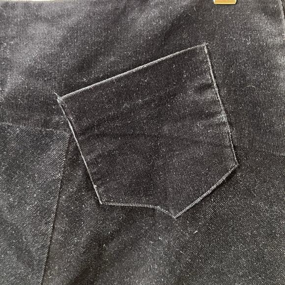 Tintoretto Womens Corduroy Skirt Sz L Black Designer Minimalist Understated Chic - Picture 4 of 9